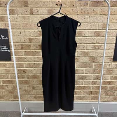 Portmans Womens black bodycon dress Size 10 