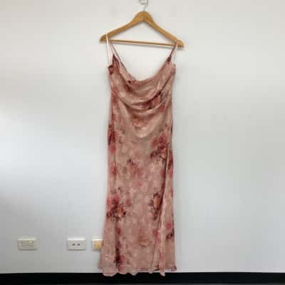 Petal + Pup Rose Print Floral Maxi Dress  Size XL 