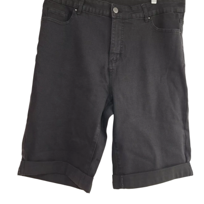 Autograph Black Denim Shorts -size 18