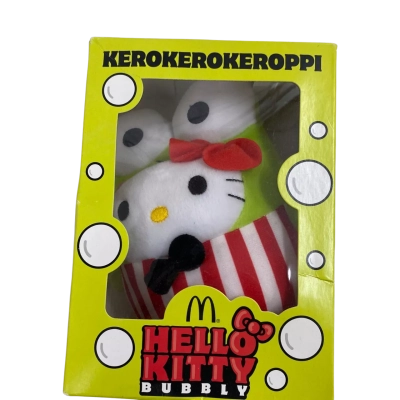 McDonalds Hello Kitty Bubbly World 40th Anniversary dressed in a Keroppi Costume