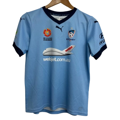 Puma Sydney FC Kids Size XL/14 Blue Jersey 