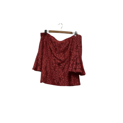   Jayson Brunsdon Black Label  Womens  3/4 Sleeve Top / Off-the-shoulder Top Burnt Orange  Size 8