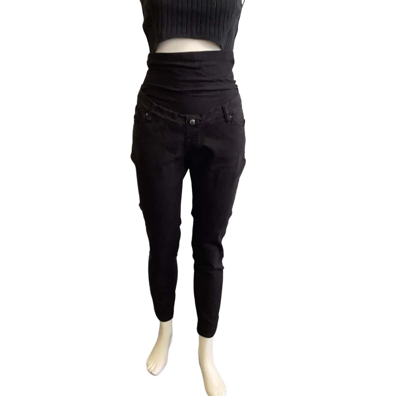 Maternity Women's Size 12 Maternity Skinny Jeans Black (s)