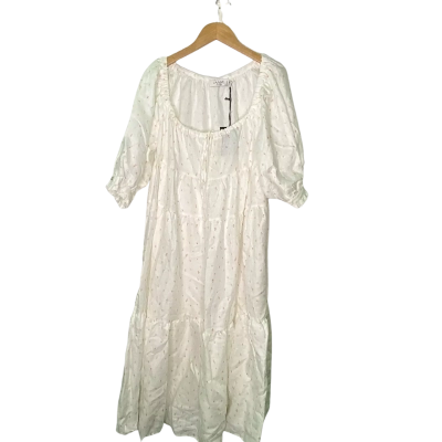 Jaase Statement Womens  Size M Maxi Dress Brown / White 
