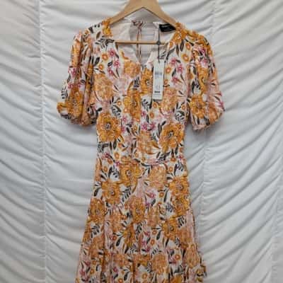 Minkpink Womens Dress Ezra Mini - Marigold Floral - Size L