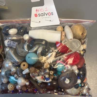 Bag 1 of Beads and jewellery makings asstd bag