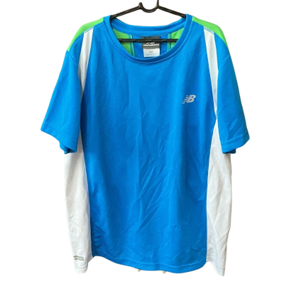 New Balance Kids  Size 14 T-Shirt Blue / Pattern / White 