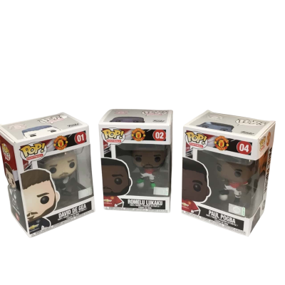 Pop Football Figures x 3 Manchester United as  pictured