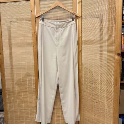 CO Womens  Size S Straight Leg Pants Beige 