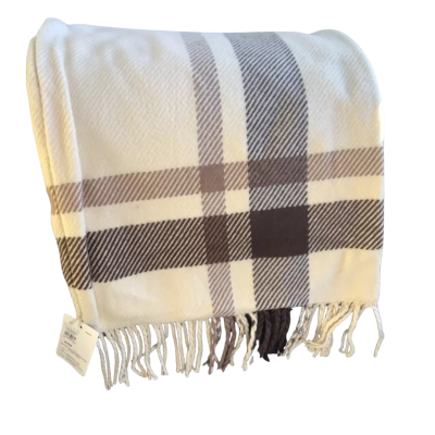 Pottery Barn.  Brand New** Two Cushion Covers.  Neutral Tones with Tassel Trim. 