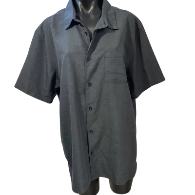 Quicksilver Mens  Size XL Short Sleeve Shirt Grey / Pattern 