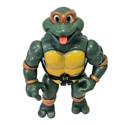 Vintage 1992 TMNT Michelangelo Playmates Figurine with Accessories.
