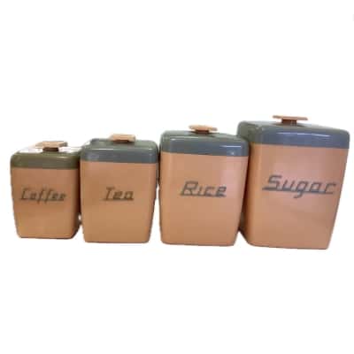 60s Nally ware canisters set of 4