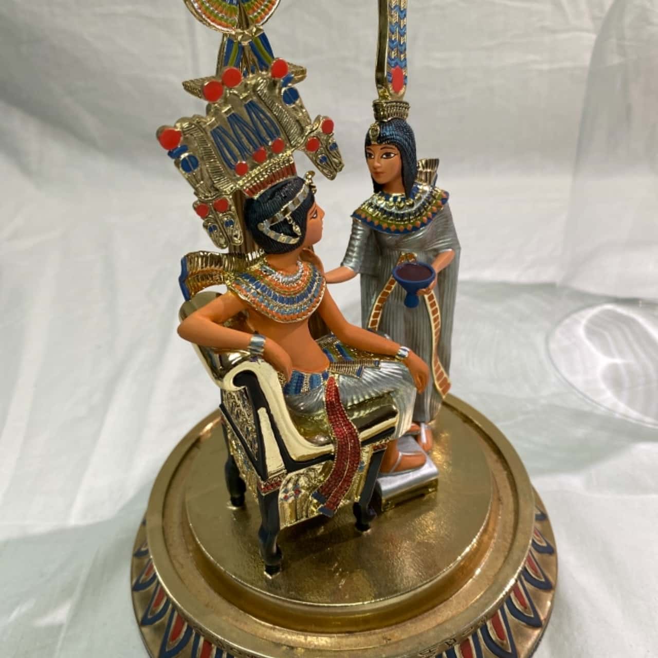 The Pharaoh and his Queen　フランクリンミント社 The Pharaoh & his Queen The Franklin Mint hand painted LE Figure