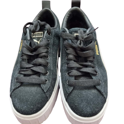 Puma Unisex  Size 4 Platforms / Sneakers Black  / White 