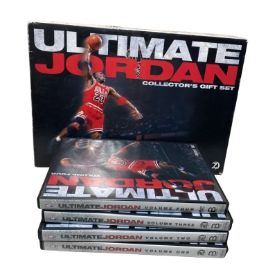 the Ultimate Jordan Collector's Gift Set on DVD, featuring retrospective documentaries and classic games from Michael Jordan’s legendary NBA career