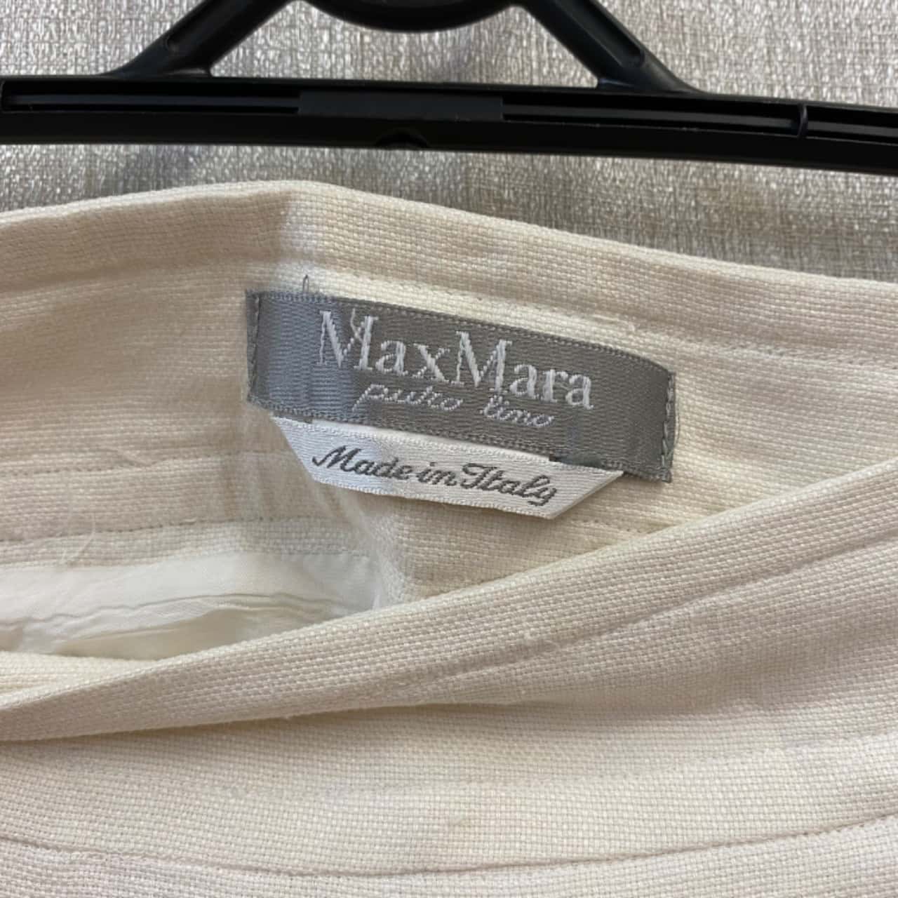 Max Mara Women's Size 14/16 Knee Length Off White (s)