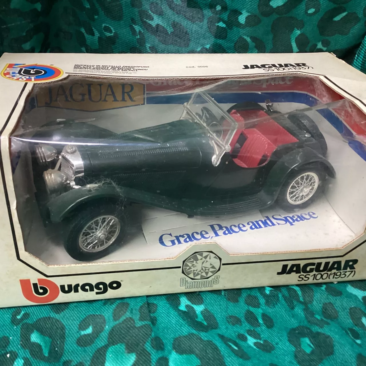Burago Model- Jaguar SS100 (1937). - Used Good | Salvos Stores