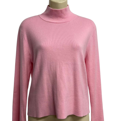 Dangerfield Size 12 Pink Turtleneck Jumper