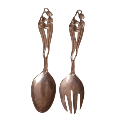 Silver Pewter by Wolfgang - Serving Spoon and Fork