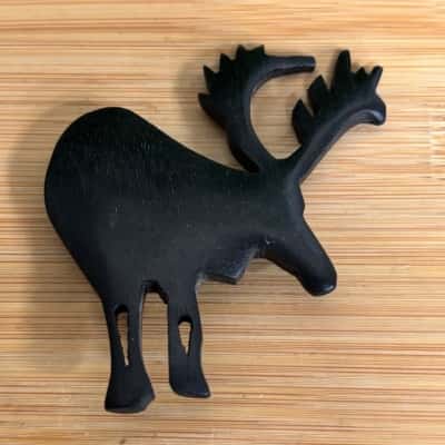 Black Moose Brooch 