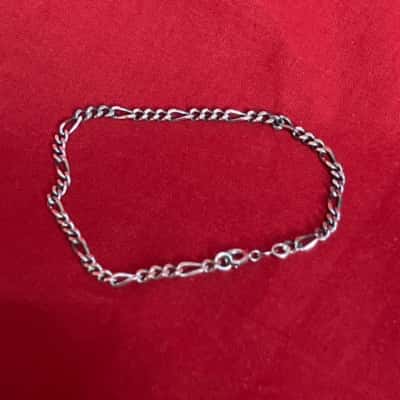 Women's Figaro 925 Silver Chain Bracelet 