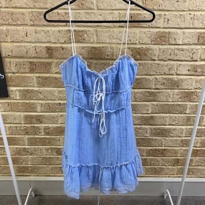 Billy j Womens light blue mini dress Size 10 