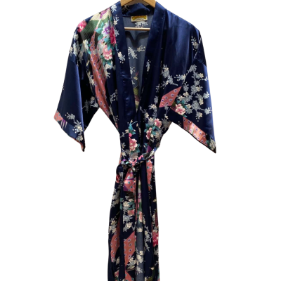 Oriental Village brand Women’s Blue Multicoloured Kimono