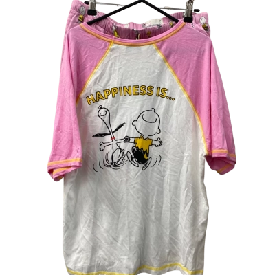 Peter Alexander Womens ‘Snoopy’  Size S Pyjamas Pink  / White 