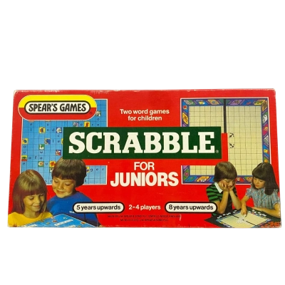 Vintage Scrabble For Juniors Board Game