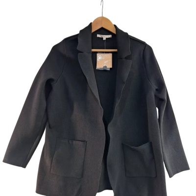 Noni B Collared Black Cardigan - size S