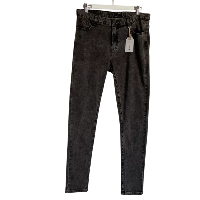 Afends Unisex  Size 33 Grey Acid Wash Jeans