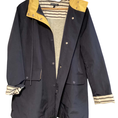 Gordon Smith Parker jacket  Size 14 Navy Blue / Striped 