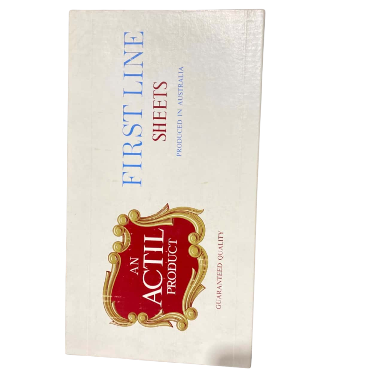 BNWT Vintage Pair of boxed Actil single bed white sheets 160cms x 255cms(s)