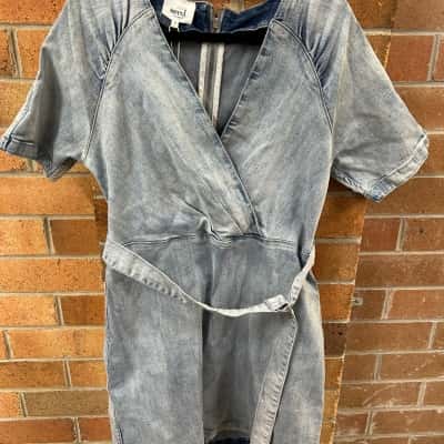 Seed Heritage Womens  Size 12 Vintage Denim Mini Dress 