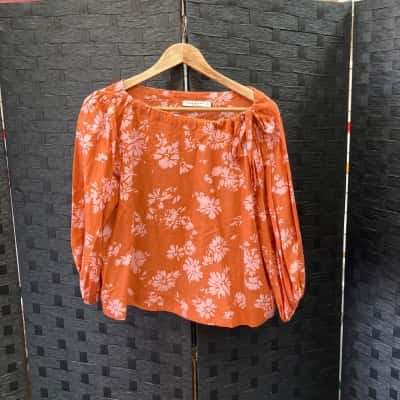Sportscraft Womens  Size 10 Long Sleeve Top  Orange / Pink  