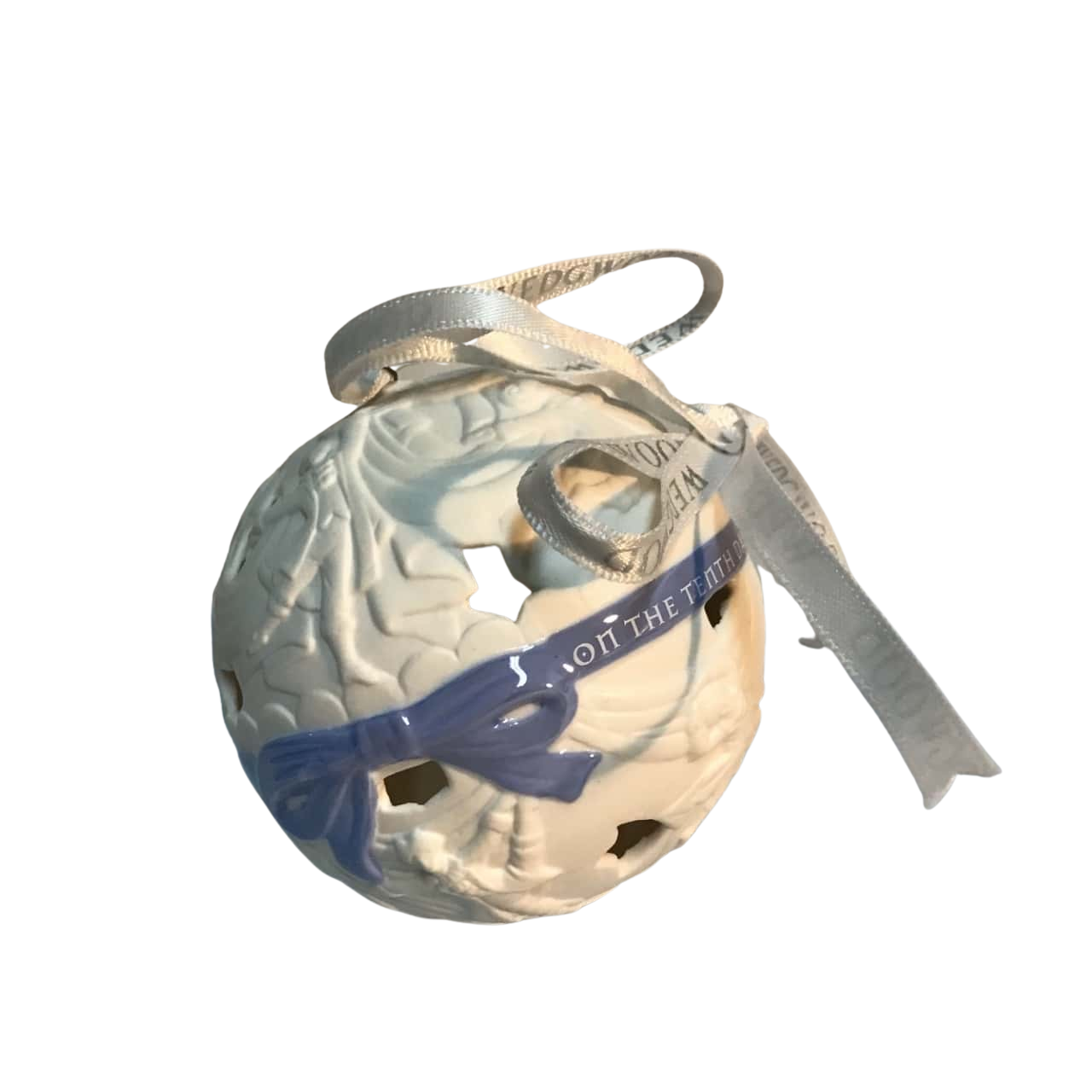 Wedgwood 12 days of Christmas ball orn. 4 calling birds(s)