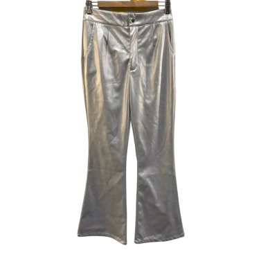 BNWT Dangerfield Womens  Size 8 Flared Pants Silver RRP $108