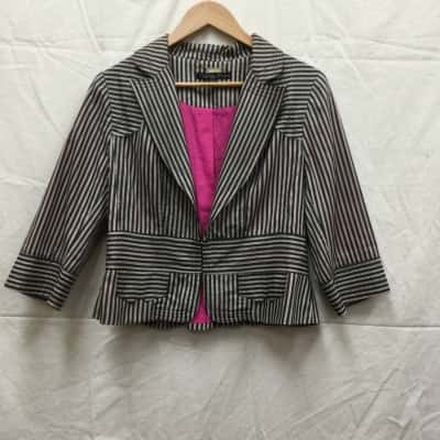 Charlie Brown Womens Size 14 Striped Jacket