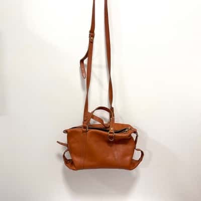Il Bisonte Womens Bucket Bag / Handbag Burnt Orange 