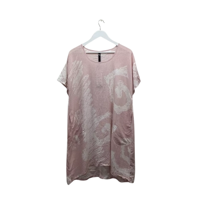Taking Shape ‘La Vie En Rose’ Pink Bamboo-Linen Dress Size 12 BNWT