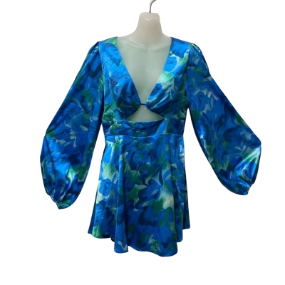 Miss Runway Boutique Dress Womens  Size 10 Blue / Green 