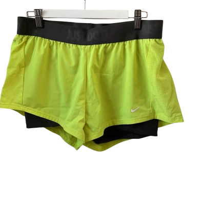 Nike Womens  Size L Track Pants Grey / Yellow 