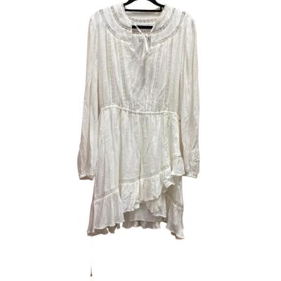 Forever New Womens  Size 12 Long Sleeve Dress White 