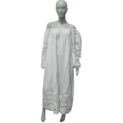 Seed Heritage Womens  Size 6 Long Sleeve Dress / Maxi Dress White 