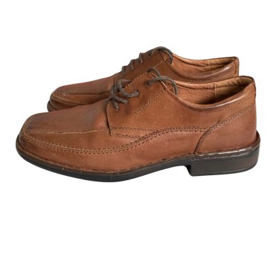 Hush Puppies Mens leather shoes Size 7.5 Brown 