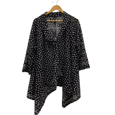 Taking Shape Women's Cardigan Size 20 Black  / Polka Dot BNWT