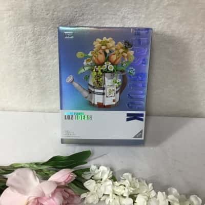 Loz Mini Ideas Building Block Micro Plants Watering Can & Flowers Set No. 1936 (boxed)