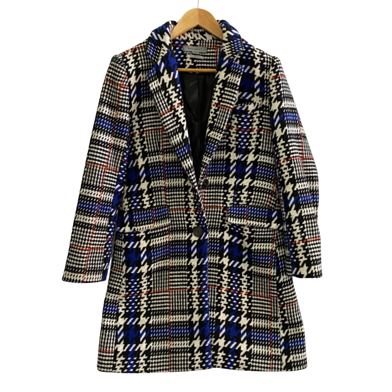 Basement Womens Size M Winter Dress Coat Black / Blue / Orange / White (s)