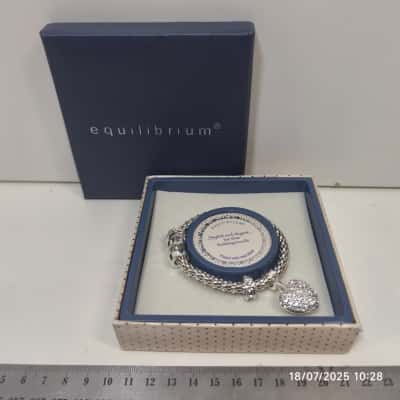  Womens Bracelet Equilibrium Silver Plated 